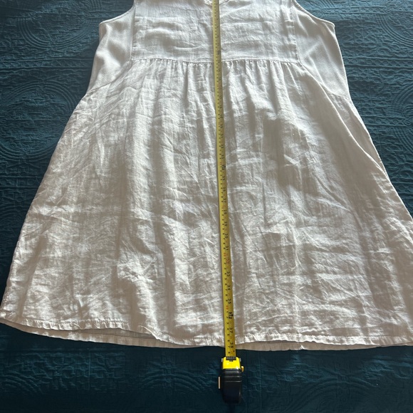 Terzo Millennio Cream Sleeveless Linen Dress size LX - Picture 8 of 8